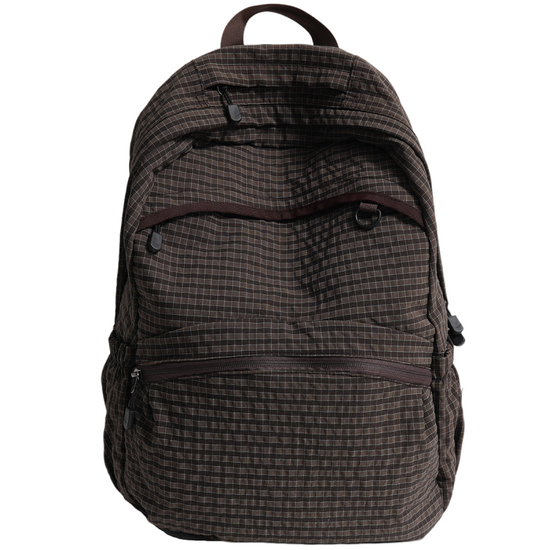 Nylon plecaku vīriešu/abi, 20–35L, piemērots 14 collu klaviatūrai, elpojošs, izliektas plecu siksnas brīvā laika ceļojumiem