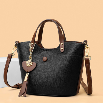 Beauty Bird PU Bucket Bag, ulični stil, bucket bag, horizontalnog kvadratnog oblika, magnetska kopča