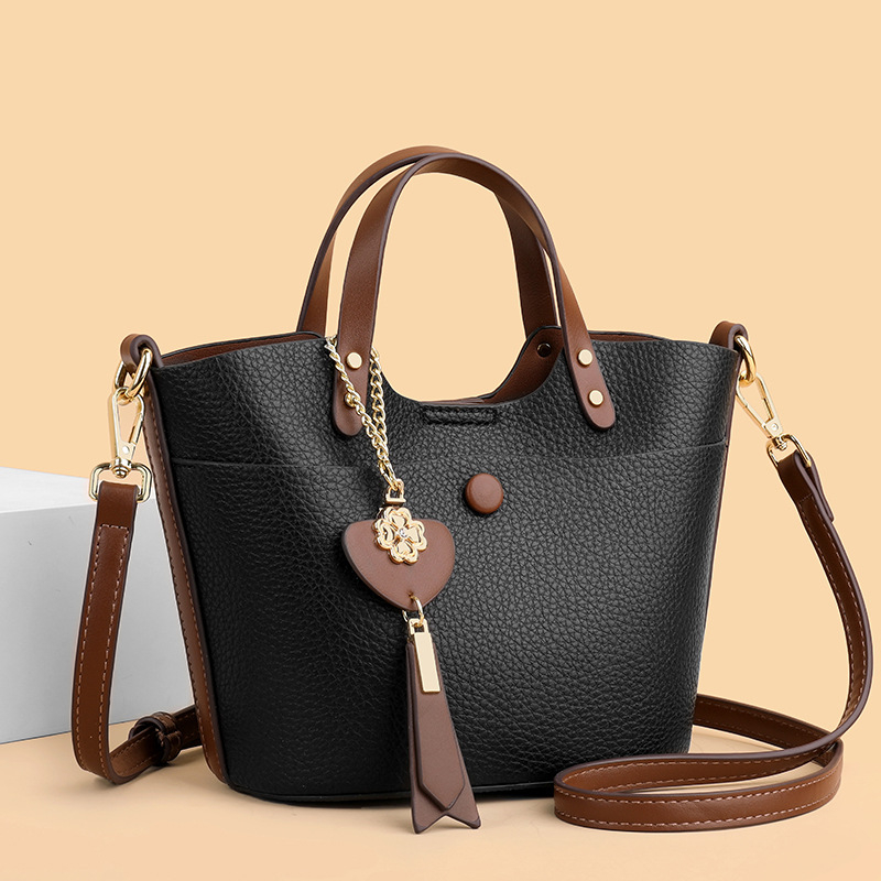Beauty Bird PU Bucket Bag, ulični stil, bucket bag, horizontalnog kvadratnog oblika, magnetska kopča