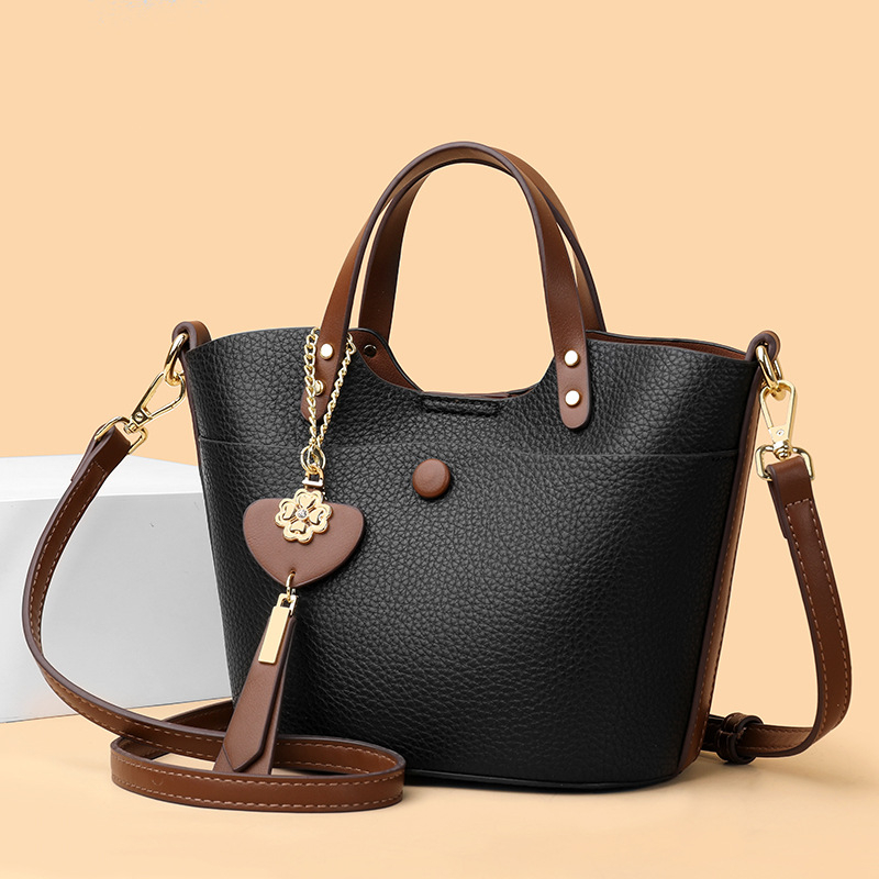 Beauty Bird PU Bucket Bag, ulični stil, bucket bag, horizontalnog kvadratnog oblika, magnetska kopča