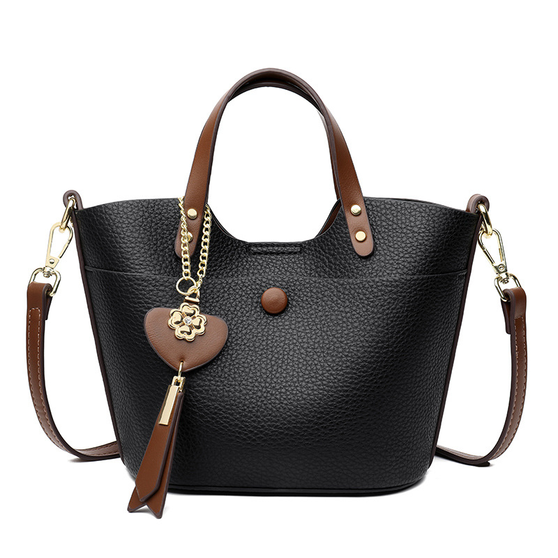 Beauty Bird PU Bucket Bag, ulični stil, bucket bag, horizontalnog kvadratnog oblika, magnetska kopča