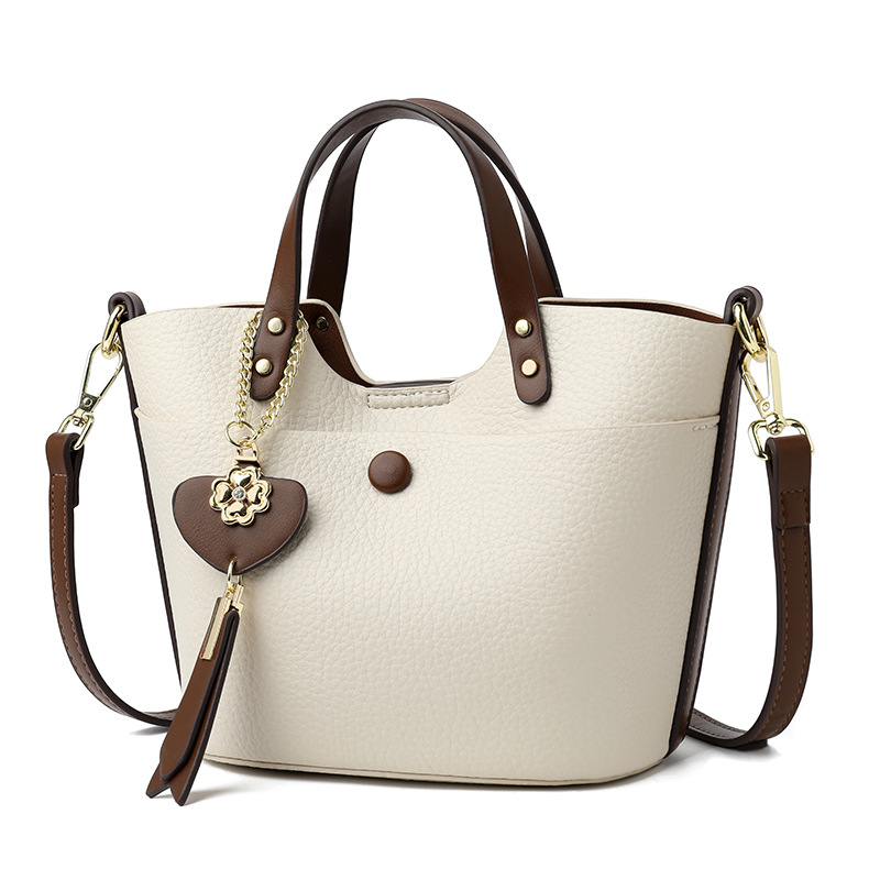 Beauty Bird PU Bucket Bag, ulični stil, bucket bag, horizontalnog kvadratnog oblika, magnetska kopča