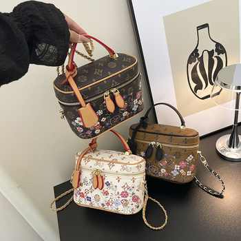 Ženska box torba, ulični stil, PU materijal, horizontalno kvadrati oblik, zatvarač, lančani remen