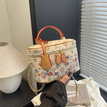 Ženska box torba, ulični stil, PU materijal, horizontalno kvadrati oblik, zatvarač, lančani remen