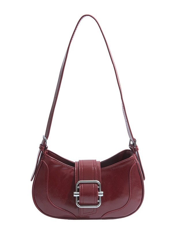 PU kožna crossbody torba, uličnog trenda stil, oblik dumpling, zatvaranje na zip, unutarnji džepovi za telefon i ID, zima 2024