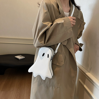 Ženska Halloween crossbody torbica s duhom – zabavna torba s duhom