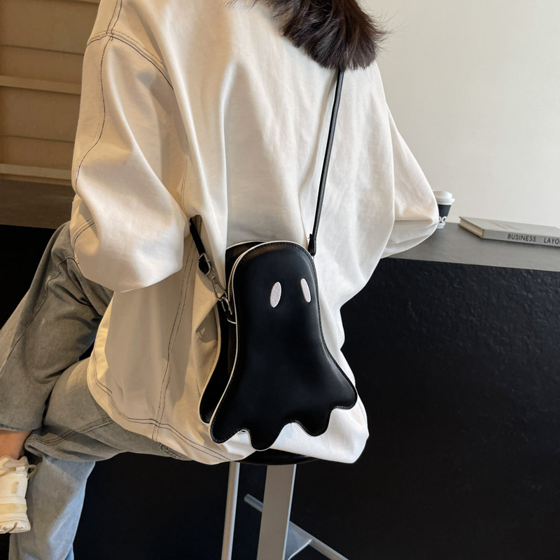 Ženska Halloween crossbody torbica s duhom – zabavna torba s duhom