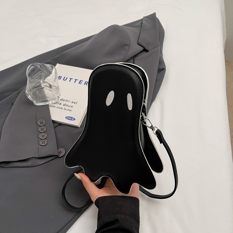 Ženska Halloween crossbody torbica s duhom – zabavna torba s duhom