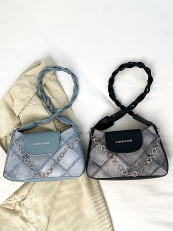 Crossbody torba u uličnoj stilu, PU materijal, horizontalni kvadratni oblik, podstava od poliester, magnetsko zatvaranje, unutarnji pretinci za telefon i ID