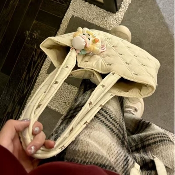 Tote táska városi egyszerű stílusban, poliészter, mágneszáras záródás, vízszintes négyszög alakú, dupla vállpánt