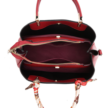 Női válltáska - városi egyszerű stílus, PVC, vízszintes négyzet alakú forma, cipzáros nyitás, belső rekeszek (zip, telefon, ID)