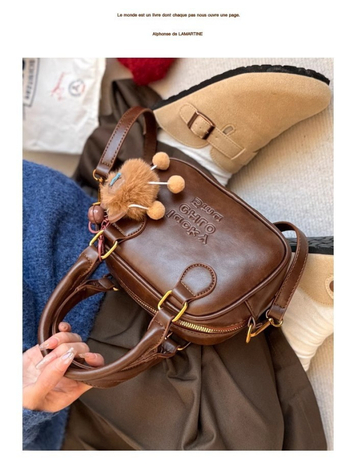Crossbody torba, ulicni stil, PU materijal, horizontalni kvadratni oblik, zaključavanje na zip, skriveni džep sa zipom