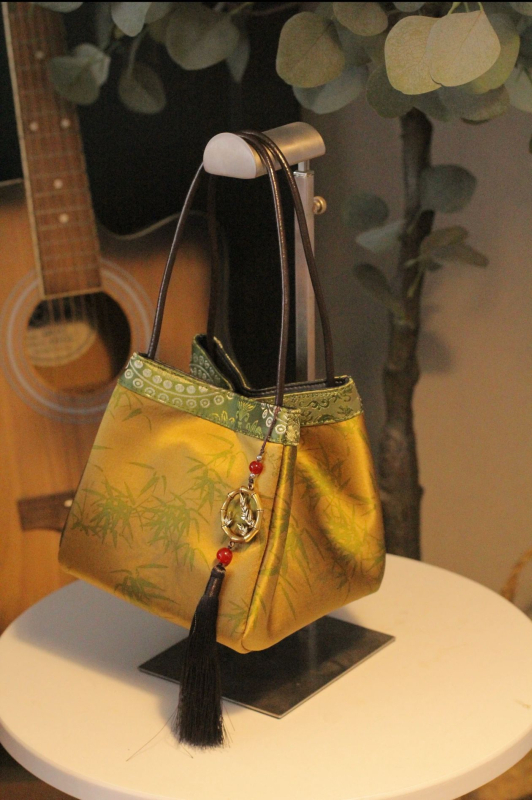 Női kézitáska kínai stílusban, irodalmi-nemzeti bájjal, PU bőr, függőleges négyzet alakú, mágneszár, poliészter bélés