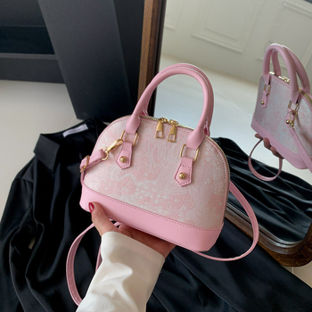 PU školjkasta torbica – gradski stil, torba za rame ili crossbody sa zatvaračem, džep za telefon