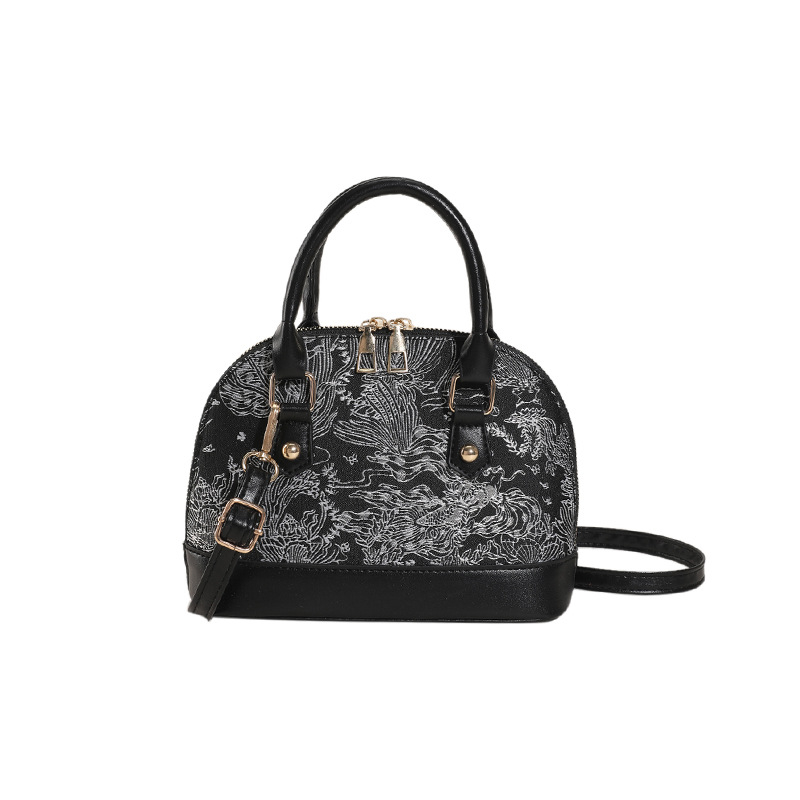 PU školjkasta torbica – gradski stil, torba za rame ili crossbody sa zatvaračem, džep za telefon