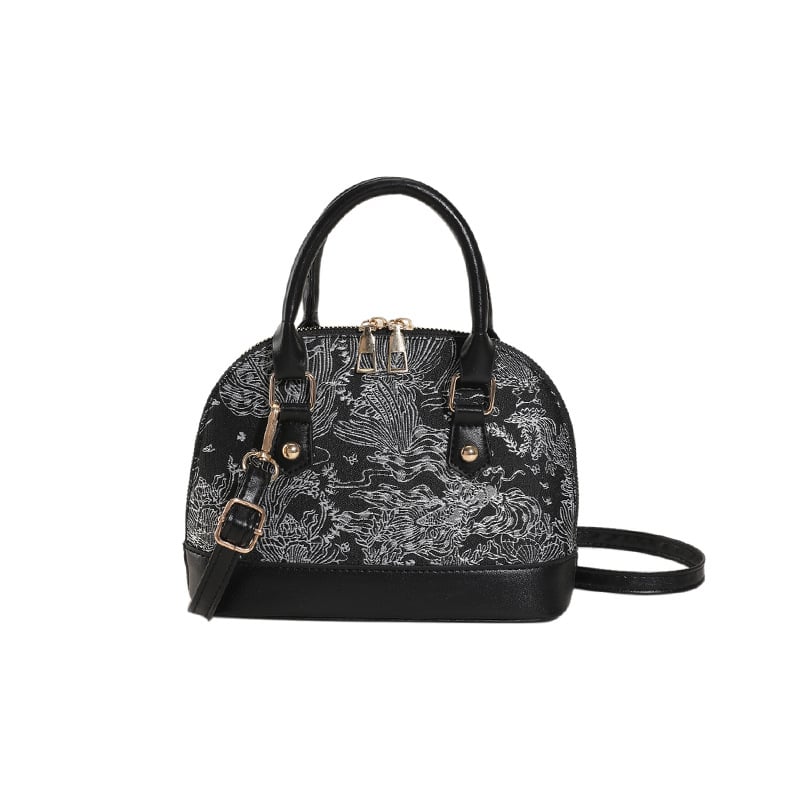 PU školjkasta torbica – gradski stil, torba za rame ili crossbody sa zatvaračem, džep za telefon