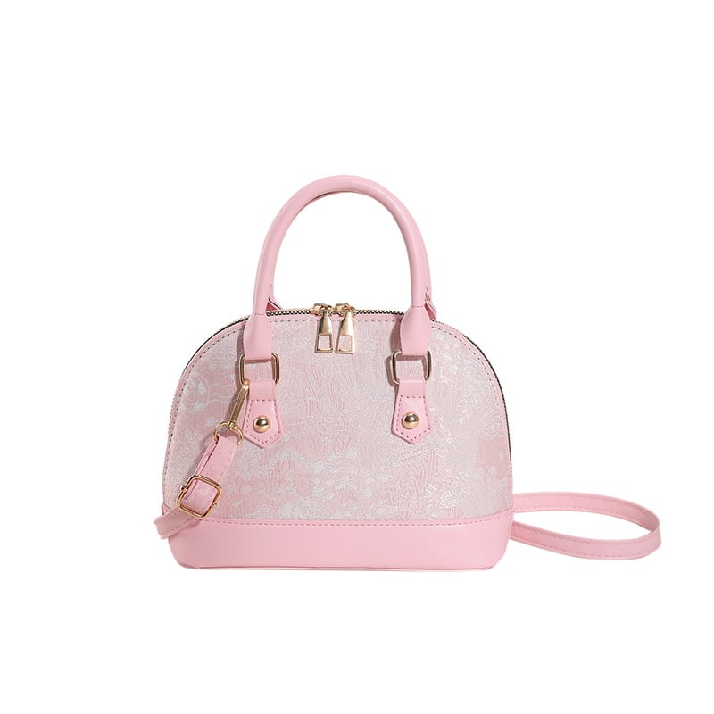 PU školjkasta torbica – gradski stil, torba za rame ili crossbody sa zatvaračem, džep za telefon