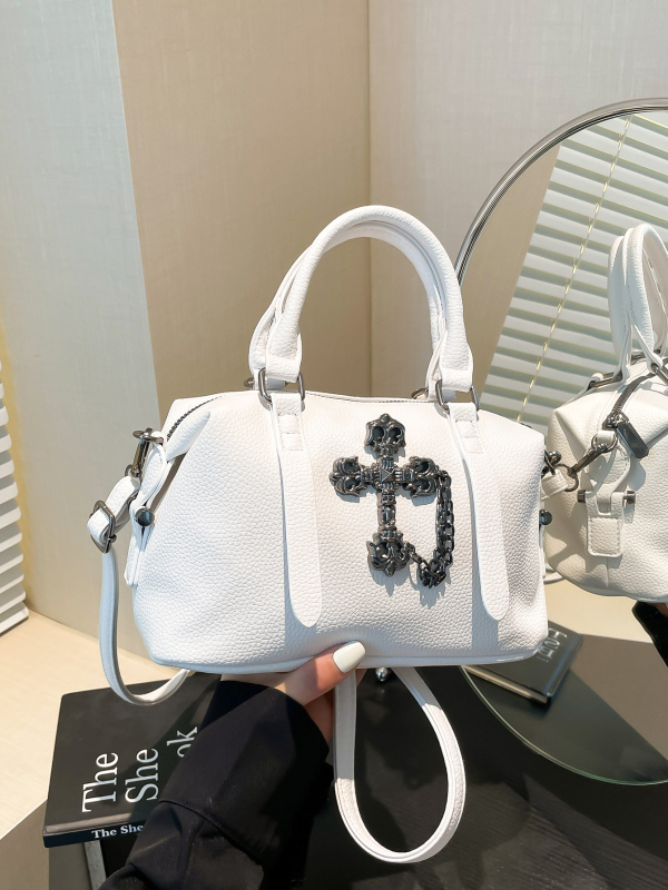 PU anyagú válltáska városi egyszerű stílussal, függőleges négyzetes forma, cipzáras zárás, márka Nuo liang