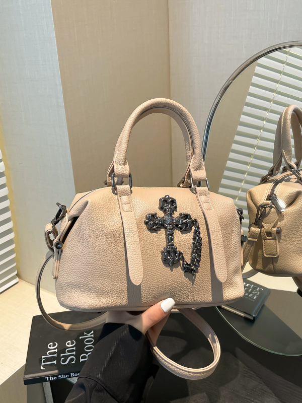 PU anyagú válltáska városi egyszerű stílussal, függőleges négyzetes forma, cipzáras zárás, márka Nuo liang