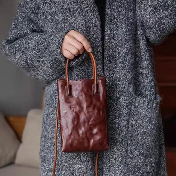 Tote torba s džepom za telefon — Urbani stil, PU koža, horizontalni kvadratni oblik, džep za telefon