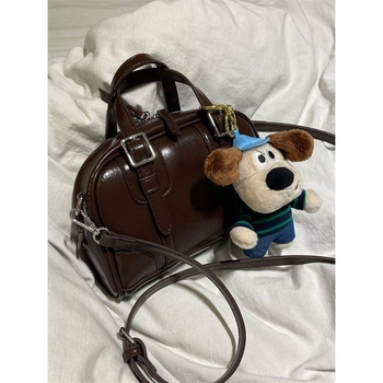 PU crossbody torba, oblik jastuka, zatvarač, poliester podstava, džep za mobitel