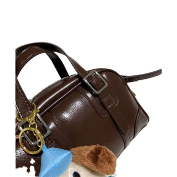 PU crossbody torba, oblik jastuka, zatvarač, poliester podstava, džep za mobitel