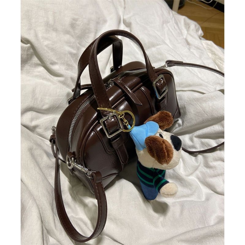 PU crossbody torba, oblik jastuka, zatvarač, poliester podstava, džep za mobitel