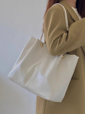 Fimi Tote táska – PU anyag, városi egyszerű stílus, horizontális négyzet alakú, mágneszár, cipzáros zseb és telefontartó zseb