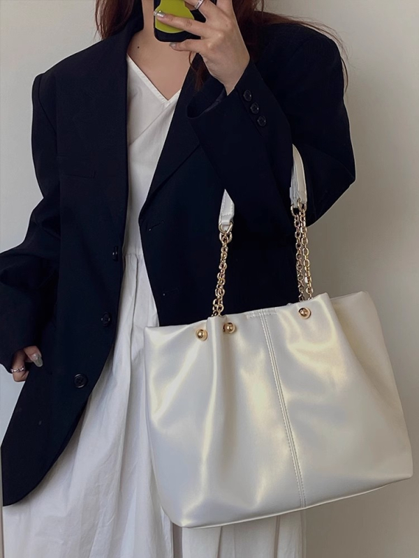 Fimi Tote táska – PU anyag, városi egyszerű stílus, horizontális négyzet alakú, mágneszár, cipzáros zseb és telefontartó zseb