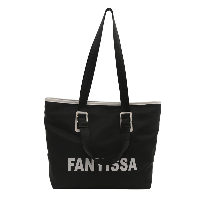 ACKCA PU Tote táska cipzárral, vízszintes négyzet alakú, belső zsebek telefon és személyi igazolvány számára