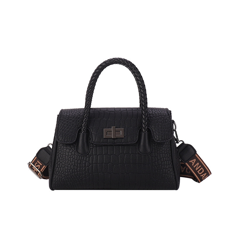 Ženska Saddle Bag torba preko ramena - PU koža, zatvarač, unutarnji džepovi, poliester podstava, vodoravni kvadratni oblik