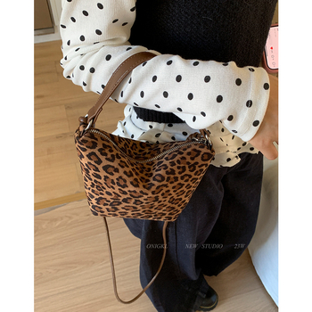 Casual PU bucket torba sa zipom, jesen 2025