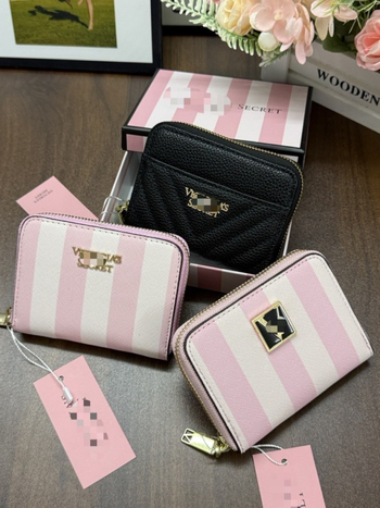 Πορτοφόλι PU γυναικών, ριγέ σχέδιο, αστικός μινιμαλισμός, επένδυση πολυεστέρα, ultra-light και ανθεκτικό, θήκη για κάρτες