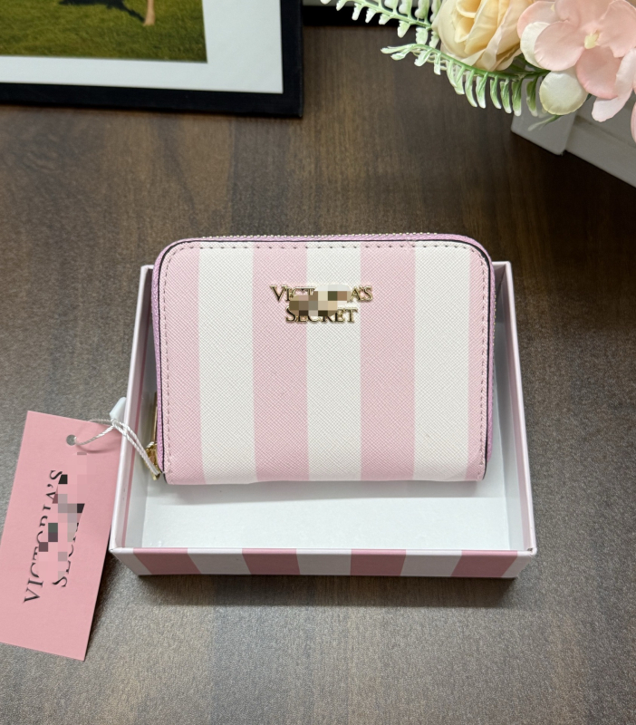 Πορτοφόλι PU γυναικών, ριγέ σχέδιο, αστικός μινιμαλισμός, επένδυση πολυεστέρα, ultra-light και ανθεκτικό, θήκη για κάρτες