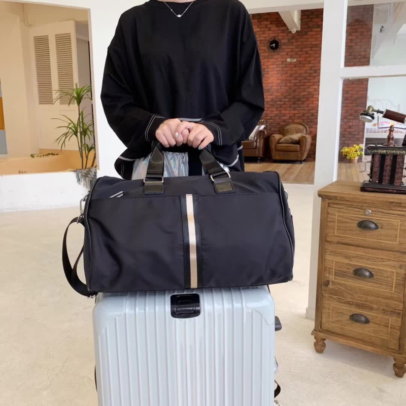 Najlon torba za ramena u gradskom stilu Urban Simplicity, Pillow bag, s velikim kapacitetom, kompatibilna s koferom na kolica