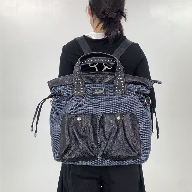 Ruksak unisex PU materijala, Tote stil, zatvaranje na zip, džep za telefon