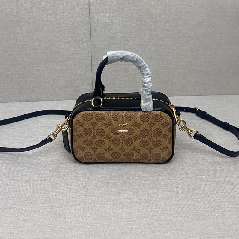 PVC Satchel Boston torba, box bag stil, vodoravni kvadratni oblik, najlonska podstava, zatvarač, za svakodnevnu upotrebu