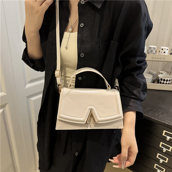 Ženska mini kvadratna torbica s francuskim stilom i teksturom slova, 2025 casual torba za rame ili crossbody