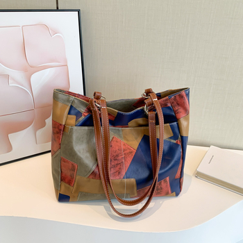 Casualna moda Tote torba — PU materijal, zatvarač, unutarnja džep za telefon, poliester podstava, horizontalni kvadratni oblik