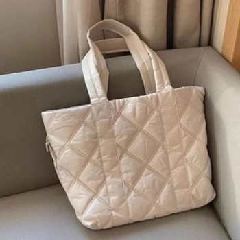 Nylon tote torba, vertikalni kvadratni oblik, magnetska kopča, džep na zip, za svakodnevnu upotrebu