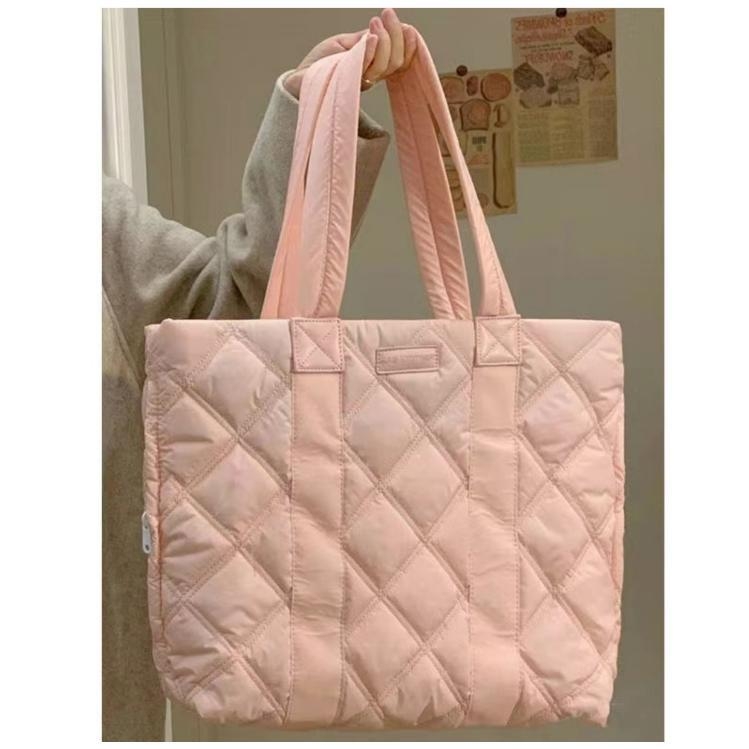 Nylon tote torba, vertikalni kvadratni oblik, magnetska kopča, džep na zip, za svakodnevnu upotrebu