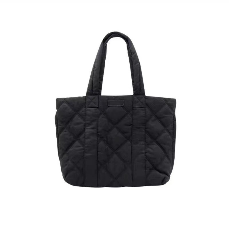 Nylon tote torba, vertikalni kvadratni oblik, magnetska kopča, džep na zip, za svakodnevnu upotrebu