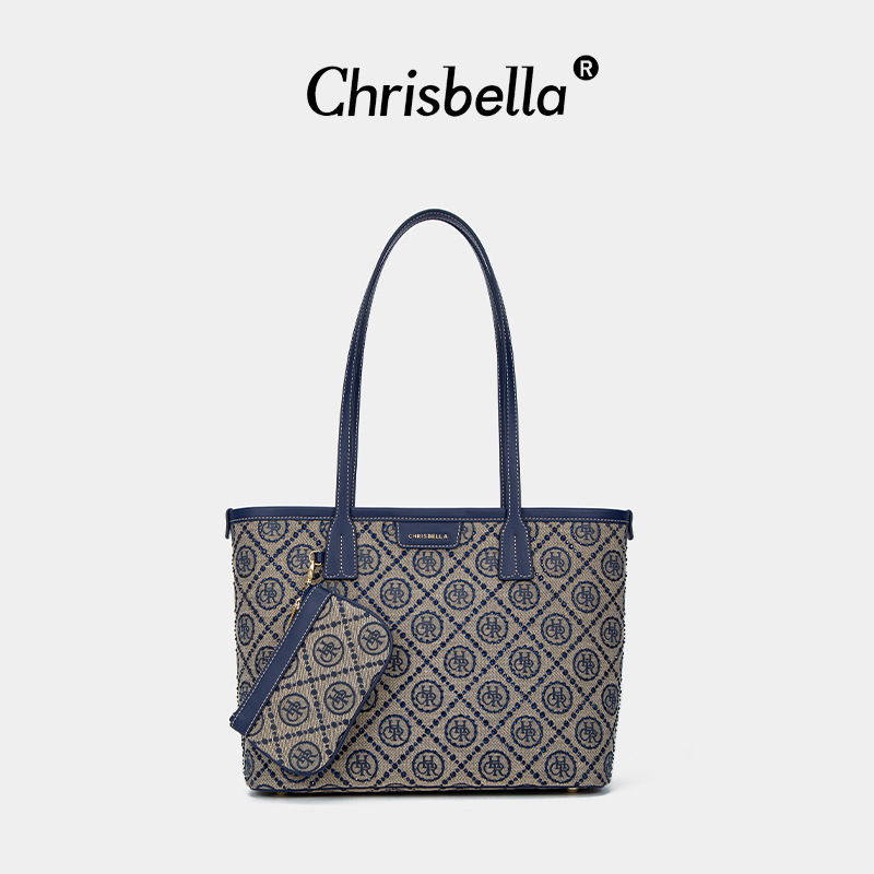 Jacquard tote torba sa zvjezdanim dijamantom, PU materijal, ljetno izdanje 2025, svakodnevna upotreba