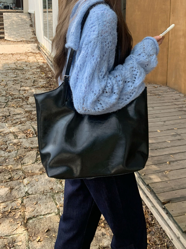Ženska Tote torba – PU materijal, gradski stil, vodoravni kvadratni oblik, magnetska kopča, skriveni džep sa zipom