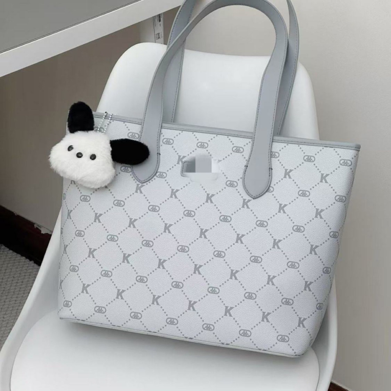 Unisex PU tote torba sa zatvaračem, PU podstava, dvostruke naramenice