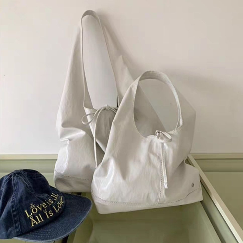 Unisex PU tote torba s remenom s mašnom, velik kapacitet, proljeće 2024