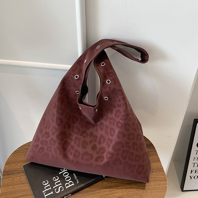 Leopard print Tote torba, od kože jelena, magnetsko zatvaranje, džep za telefon, uspravni kvadratni oblik