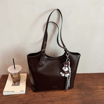Unisex tote torba za rame, poliester s PU podlogom, proljeće 2025 izdanje, za svakodnevnu upotrebu