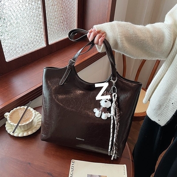 Unisex tote torba za rame, poliester s PU podlogom, proljeće 2025 izdanje, za svakodnevnu upotrebu