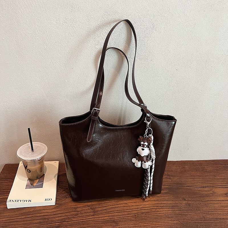 Unisex tote torba za rame, poliester s PU podlogom, proljeće 2025 izdanje, za svakodnevnu upotrebu